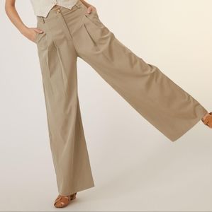 Anthropologie Amadi Pleated Wide Leg Trousers